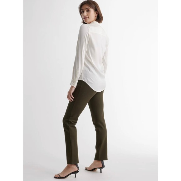 Quince Women's Wide Leg Pants - Olive - Picture 6 of 11